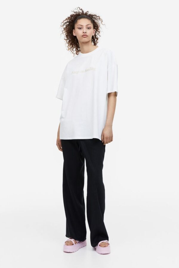 ⁦Oversized Motif T-shirt⁩ - الصورة ⁦2⁩