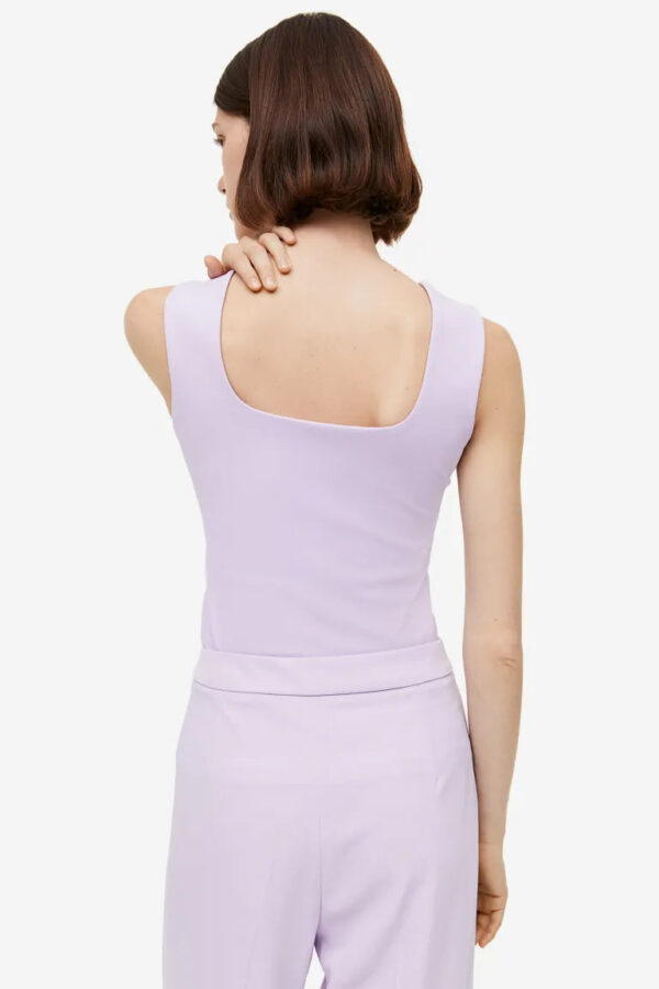 ⁦Sweetheart-neckline Top⁩ - الصورة ⁦2⁩
